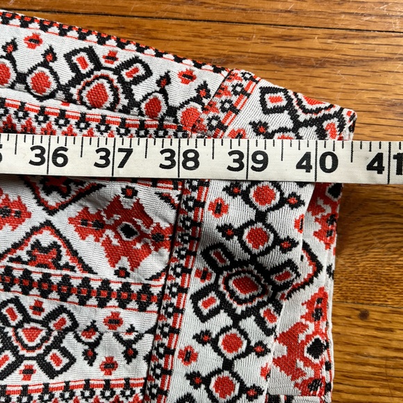 Vintage 1960s Hungarian or Ukrainian embroidered high waisted flare pants - Picture 7 of 7